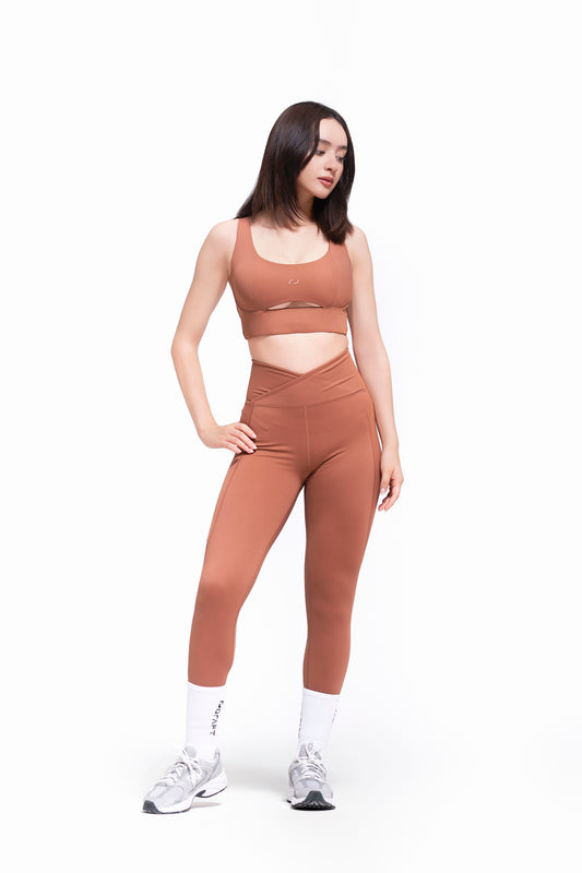 PULSE SET BROWM (Top + Shorts)
