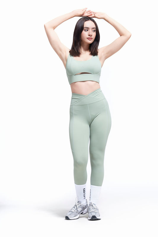 PULSE SET SAGE (Top + Shorts)