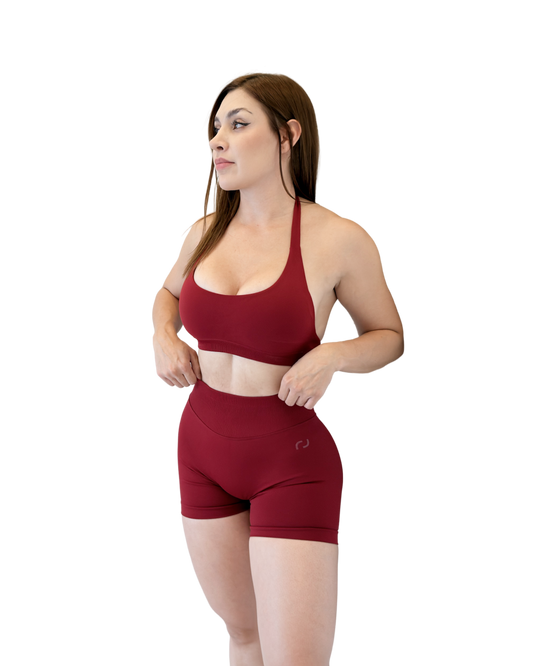 KINETIC TOP IN WINE RED