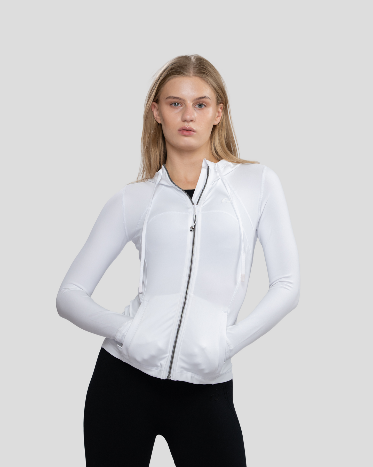 ALPHA-SERIES JACKET TOP IN SOFT WHITE