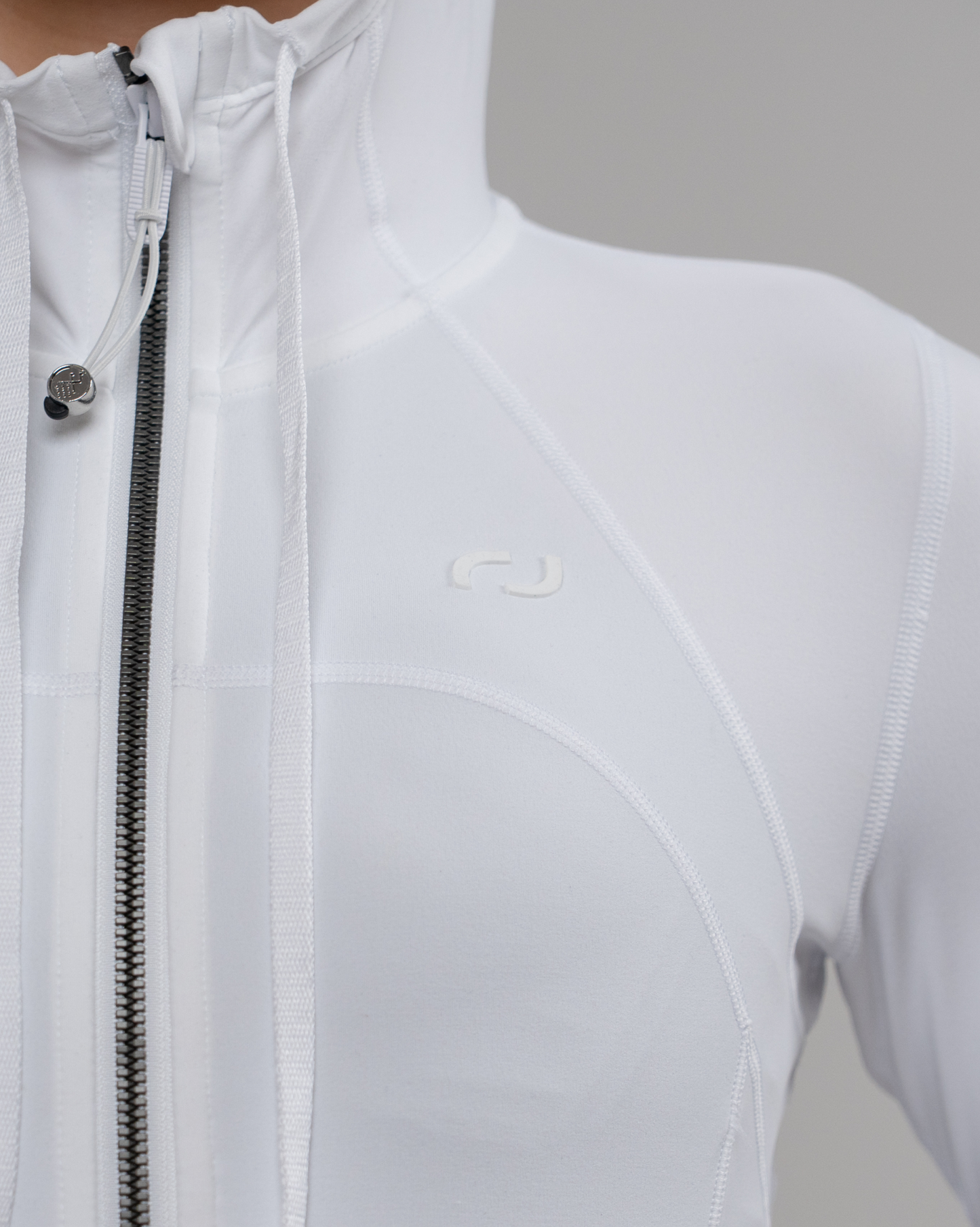 ALPHA-SERIES JACKET TOP IN SOFT WHITE