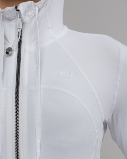 ALPHA-SERIES JACKET TOP IN SOFT WHITE