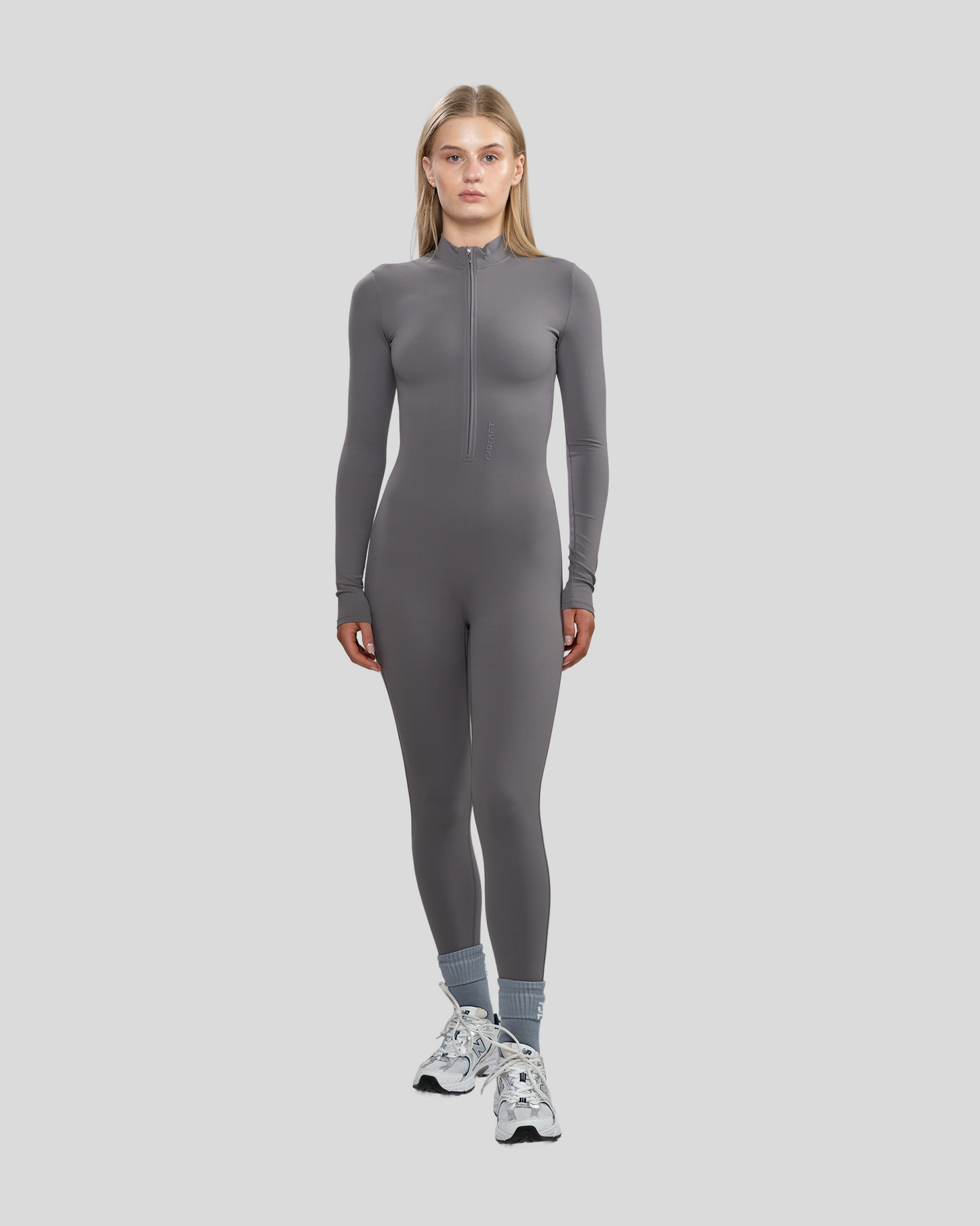 JUMPSUIT IN STONE GREY